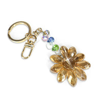 CRYSTAL DAISY KEYCHAIN AMETHYST