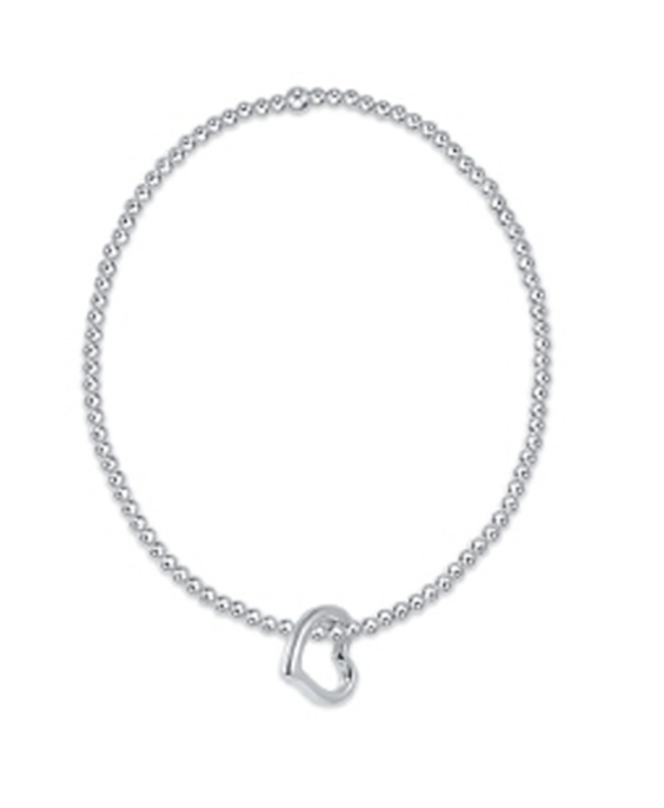 enewton Classic Love Charm Silver Bracelet 2mm