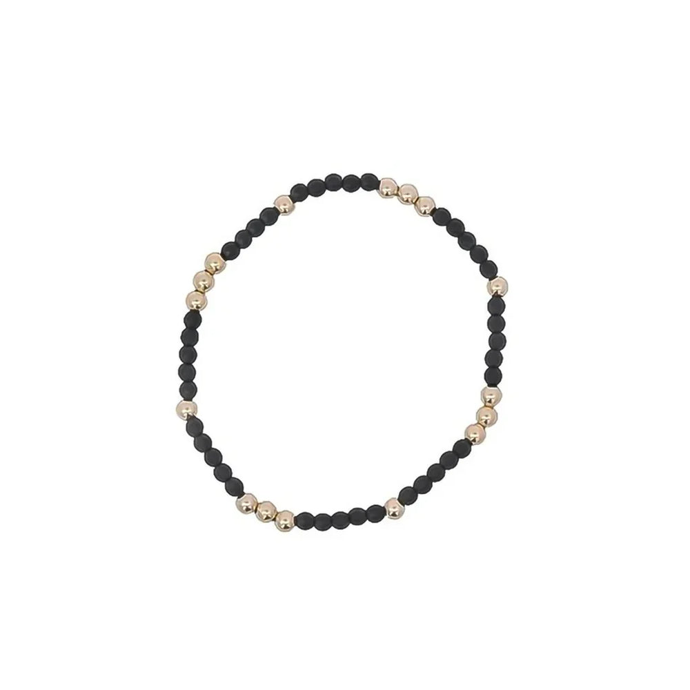 enewton Worthy Pattern 2mm Bead Bracelet in Faceted Hematite