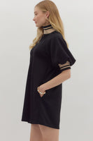 Front Zipper Mini Dress
