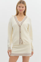 Preppy In Pink Lightweight Cardigan
