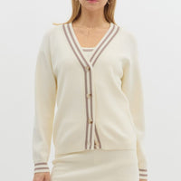 Preppy In Pink Lightweight Cardigan