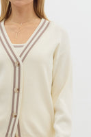 Preppy In Pink Lightweight Cardigan
