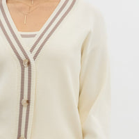 Preppy In Pink Lightweight Cardigan