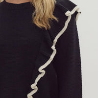 Jacquline Long Sleeve Knit Sweater