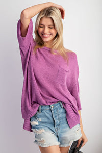 Short Sleeve Knit Sweater