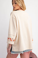 Flower Patch Terry Knit Top
