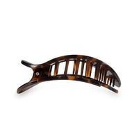 Teleties Tortoise Round Flat Hair Clip
