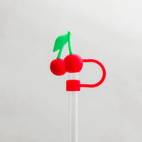 Cherries Straw Topper