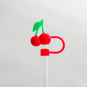 Cherries Straw Topper