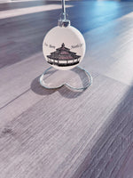 Heart Shaped Silver Ornament Stands
