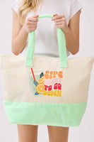 Beach Themed Terry Totes
