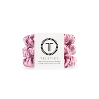 Teleties I Pink I Love You Silk Scrunchie
