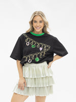 Good Luck Charms ALL Glitter Embellished Tee
