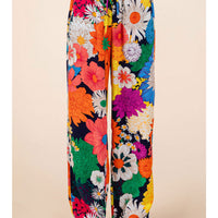 Relaxed Fit Flower Print Pants
