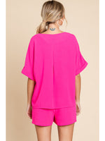 Loungewear U Neck Top
