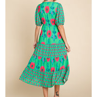 Daphne Short Sleeve Midi Dress