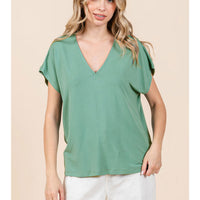 Short Sleeve Dolman Top