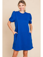 Short Sleeve Textured Dress

