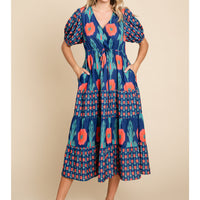 Daphne Short Sleeve Midi Dress