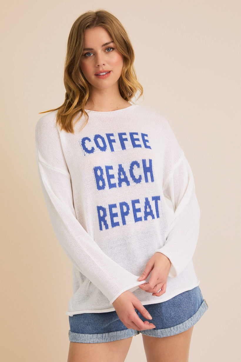 Coffee Beach Repeat Sweater