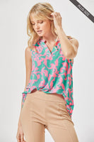 Abstract Print Tank Top
