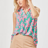 Abstract Print Tank Top