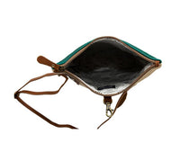 Myra Burlander Patch Teal Small Crossbody Bag
