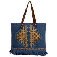 Myra Ember Reflections Embroidered Tote Bag