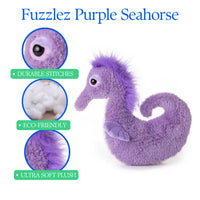 Fuzzie Wuzzie Sea Horse Purple 12"

