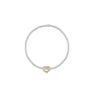enewton Extends Classic Bead Bracelet 2.5mm (Mixed Metal) - Love Charm