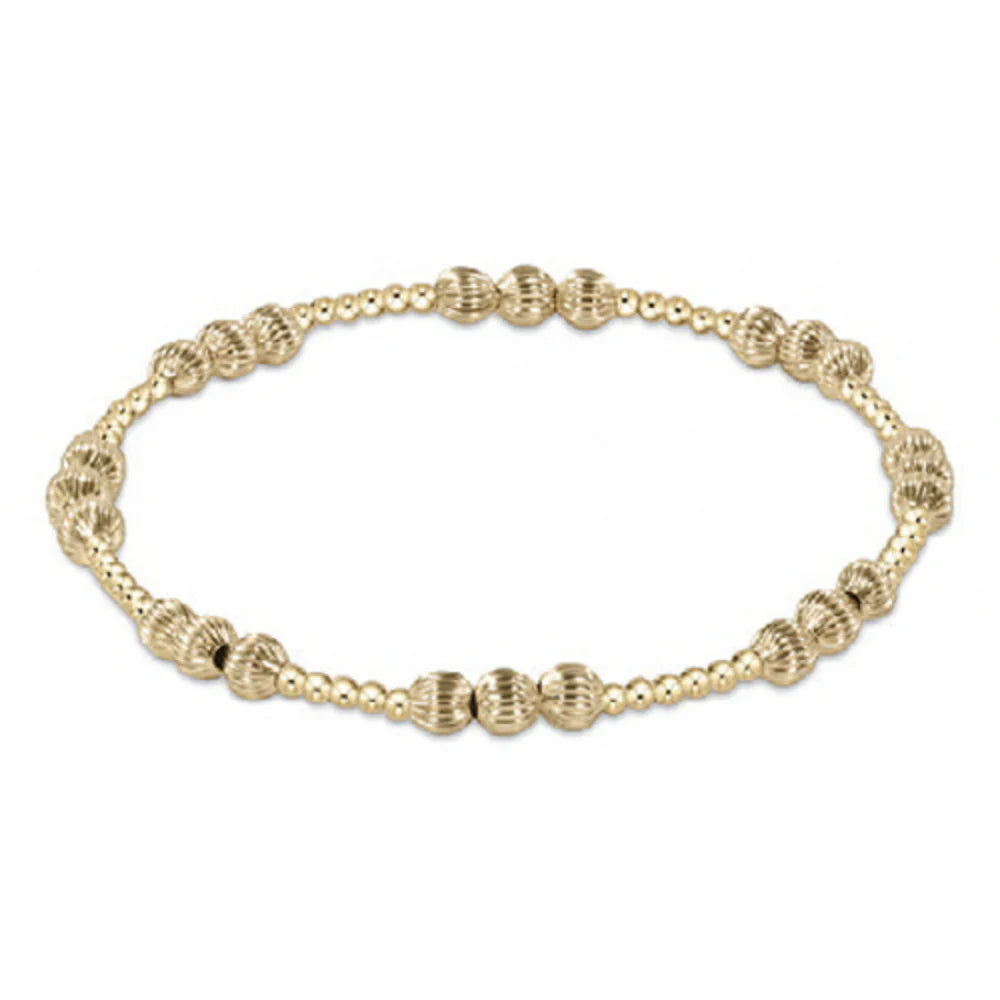Enewton Dignity Joy Pattern 4mm Bead  Bracelet - Gold
