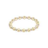 enewton Pearl Grateful Pattern 4mm Bead  Bracelet - 6mm Gold