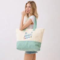Beach Themed Terry Totes
