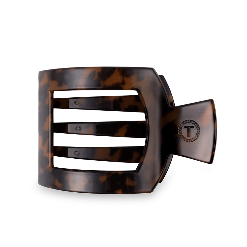 Teleties Tortoise Flat Square Clip
