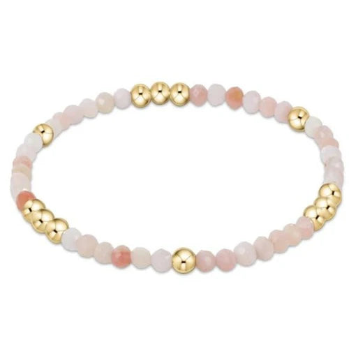 Enewton Worthy Pattern 3mm Bead Bracelet - Pink Opal