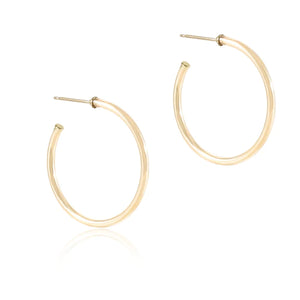 enewton Round Gold 2mm Post Hoop Earrings