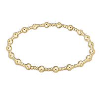 enewton Classic Sincerity Pattern 6mm Bead Bracelet - Gold