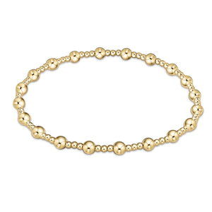 enewton Classic Sincerity Pattern 6mm Bead Bracelet - Gold