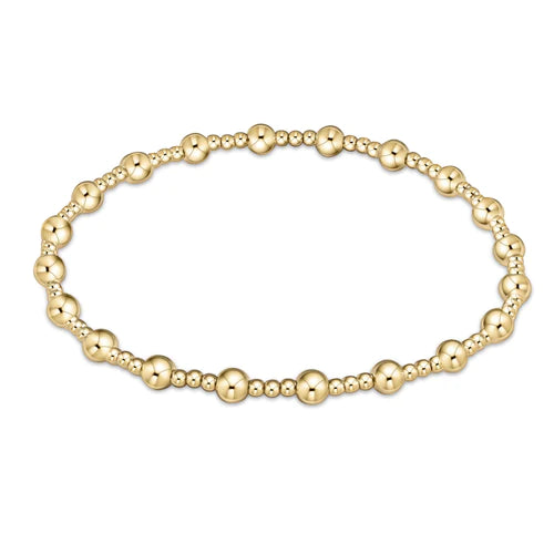 enewton Classic Sincerity Pattern 6mm Bead Bracelet - Gold