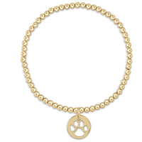 Enewton Classic Gold 3mm Bead Paw Print Bracelet