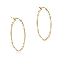 enewton Oval Gold Hoop Earrings