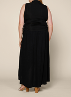 Twisted Front Maxi Skirt
