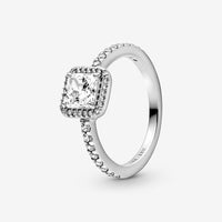 FINAL SALE-Pandora Square Sparkle Halo Ring