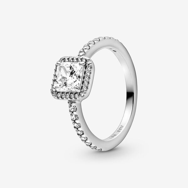 FINAL SALE-Pandora Square Sparkle Halo Ring