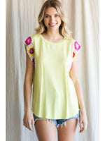 Crochet Shoulder Sleeveless Top
