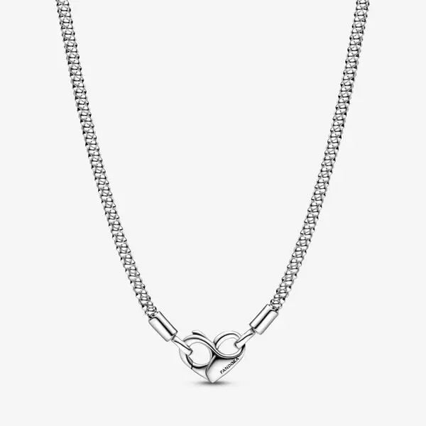 Pandora Moments Studded Chain Necklace SILVER
