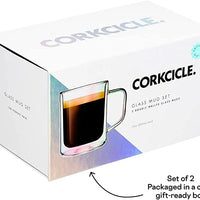 Corkcicle Glass Mug Set-Prism