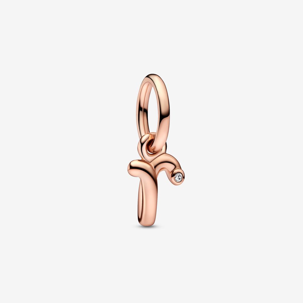 FINAL SALE - Letter r 14k rose gold plated Charm