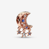 Pandora Star & Crescent Moon Charm
